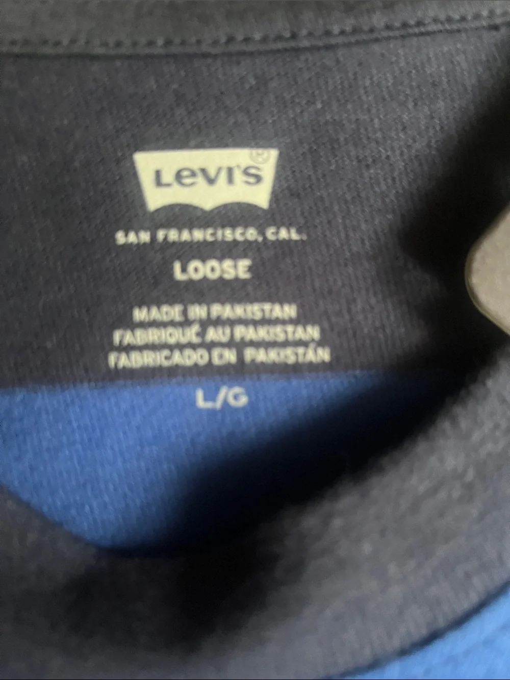 Levi's Men's Navy, Blue & White Striped Pocket Tee